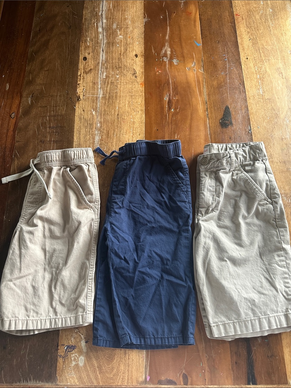 Kids uniform Pull-On Shorts in Navy and Khaki